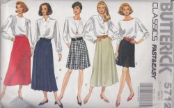 5712 BUTTERICK FLARE= A SKIRT LENGTHS PLEATS OR NOT PATTERN 12-16 OR 18-22 CHOICE uncut